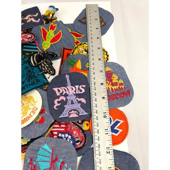 150 PC Assorted Sewing Applique Patches Iron on Sew On NEW Mixed Sequin Crafting - Picture 13 of 16